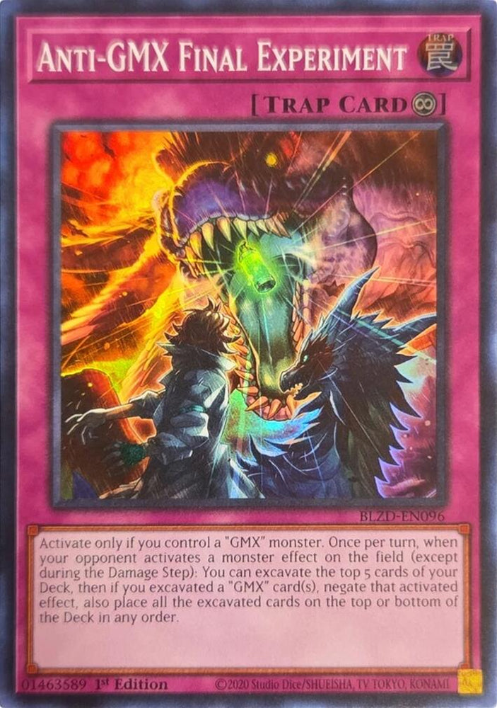 Anti-GMX Final Experiment [BLZD-EN096] Super Rare Yu-Gi-Oh!