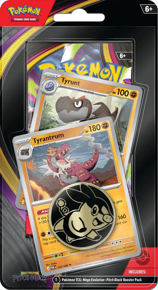 Mega Evolution: Pitch Black - Premium Checklane Blister [Tyrunt, Tyrantrum] (Target Exclusive) Pokémon