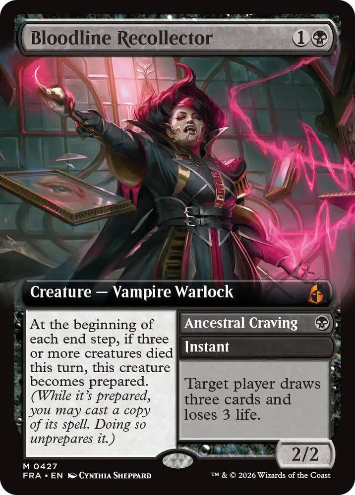 Bloodline Recollector (Extended Art) [Reality Fracture] Magic: The Gathering