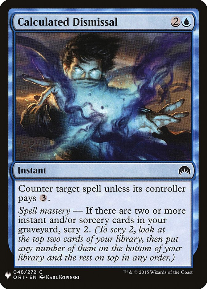 Calculated Dismissal [Mystery Booster] Magic: The Gathering