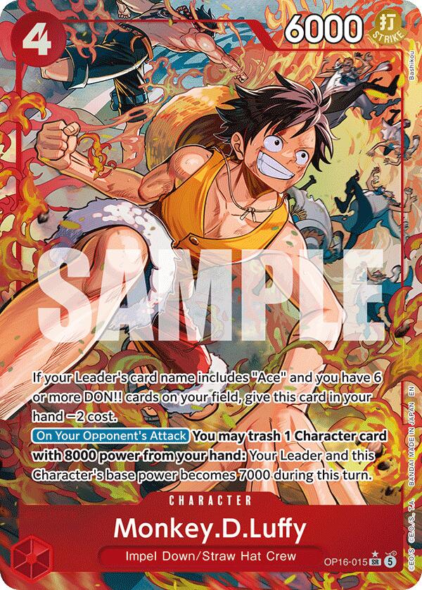 Monkey.D.Luffy (Alternate Art) [The Time of Battle] Bandai