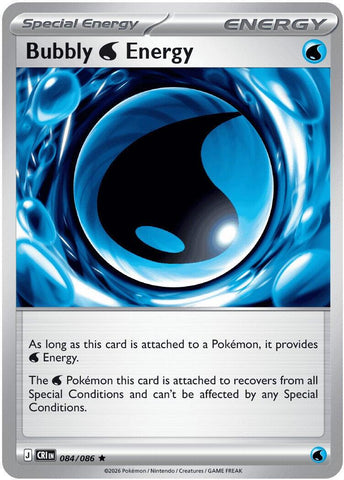Bubbly W Energy (084/086) [Mega Evolution: Chaos Rising] Pokémon
