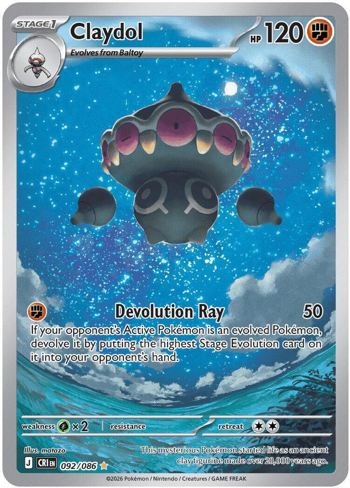 Claydol (092/086) [Mega Evolution: Chaos Rising] Pokémon