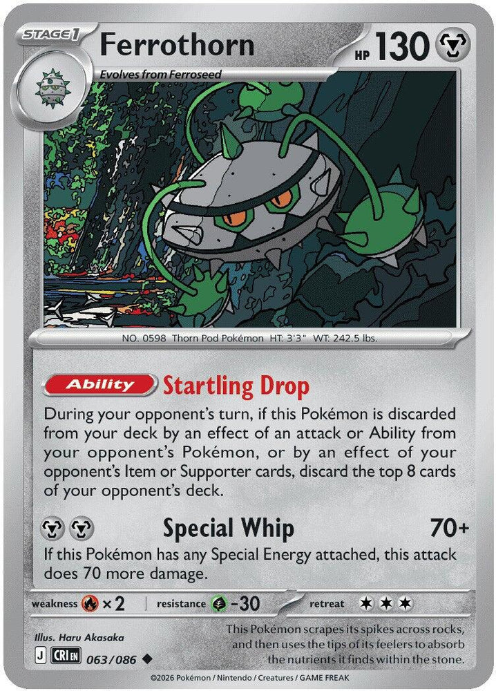 Ferrothorn (063/086) [Mega Evolution: Chaos Rising] Pokémon