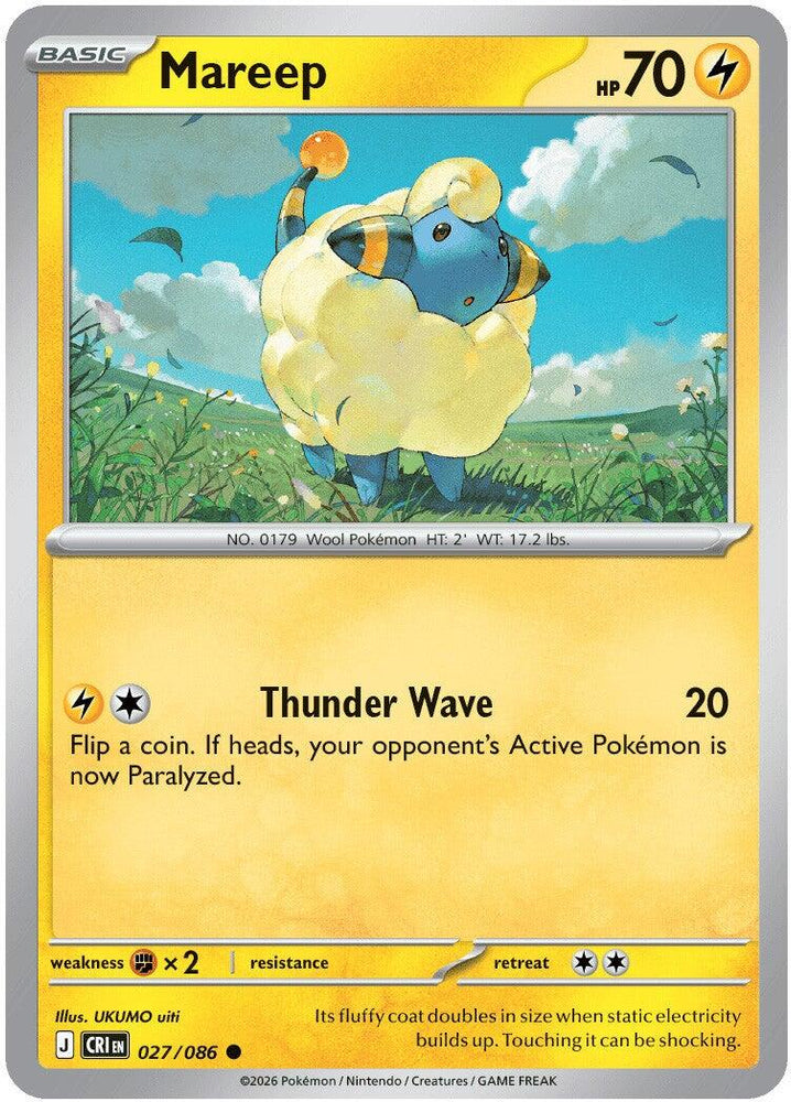 Mareep (027/086) [Mega Evolution: Chaos Rising] Pokémon