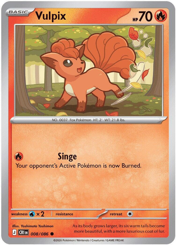 Vulpix (008/086) [Mega Evolution: Chaos Rising] Pokémon