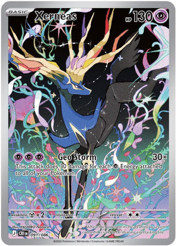 Xerneas (091/086) [Mega Evolution: Chaos Rising] Pokémon