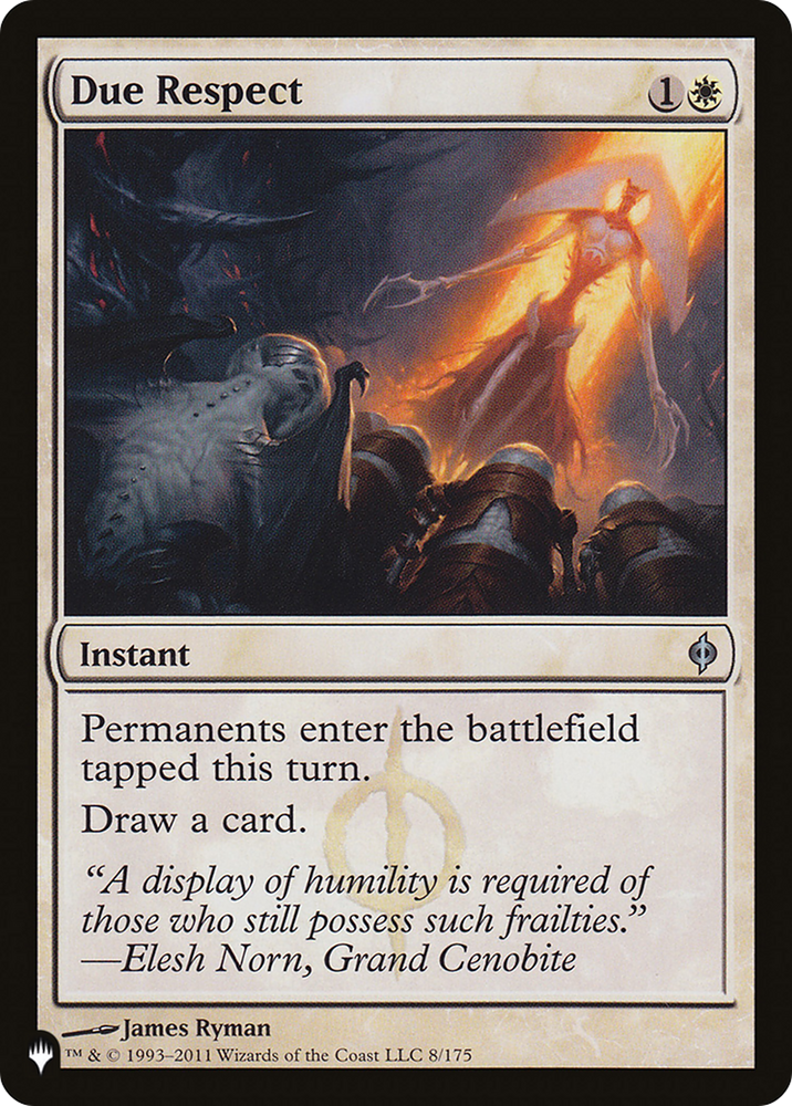 Due Respect [The List] Magic: The Gathering