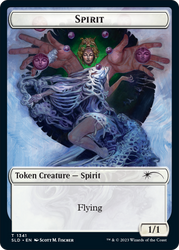 Angel // Spirit Double-Sided Token [Secret Lair Drop Series] Magic: The Gathering