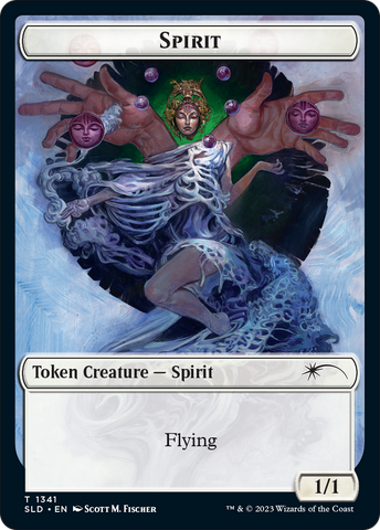 Angel // Spirit Double-Sided Token [Secret Lair Drop Series] Magic: The Gathering