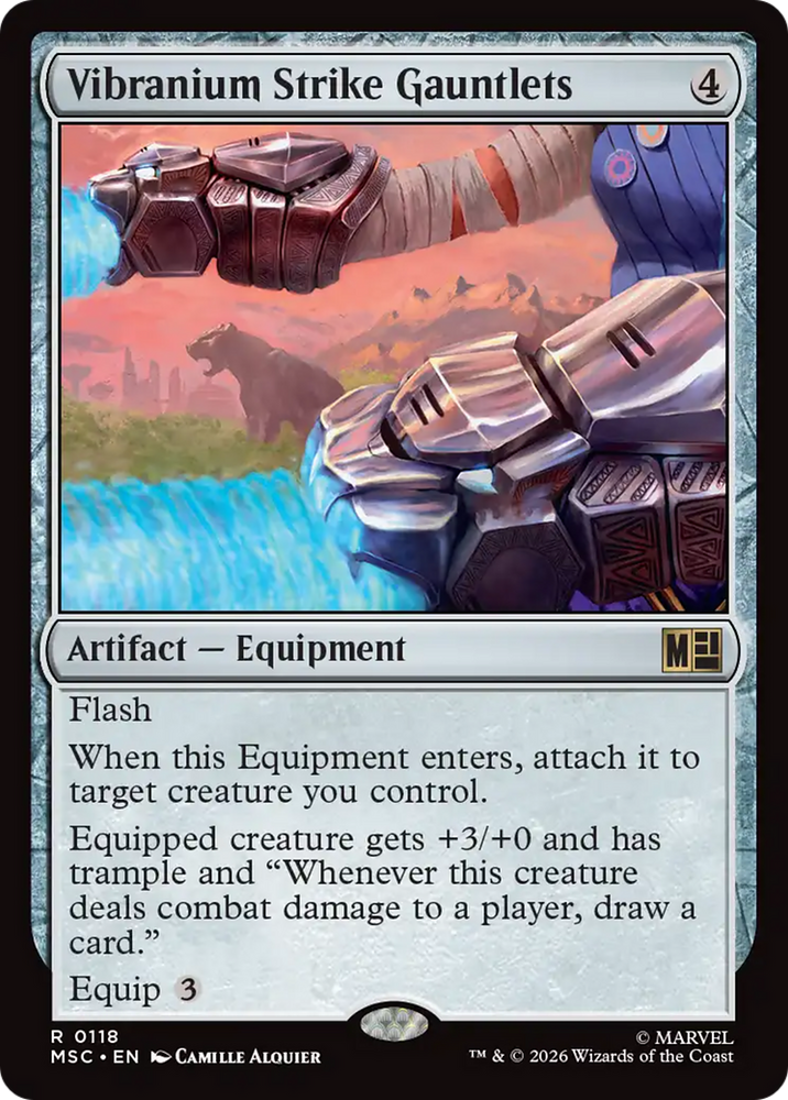 Vibranium Strike Gauntlets [Marvel Super Heroes Commander] Magic: The Gathering