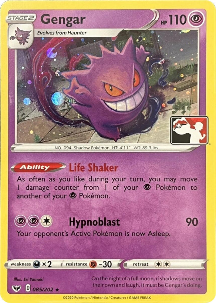 Gengar (085/202) (Library Exclusive) [Sword & Shield: Base Set] Pokémon