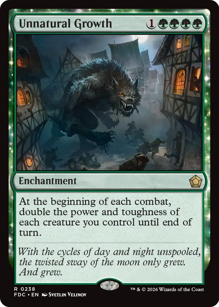 Unnatural Growth [Foundations Commander] Magic: The Gathering