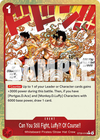Can You Still Fight, Luffy?! Of Course!! (Parallel) [Starter Deck EX: Luffy & Ace] Bandai