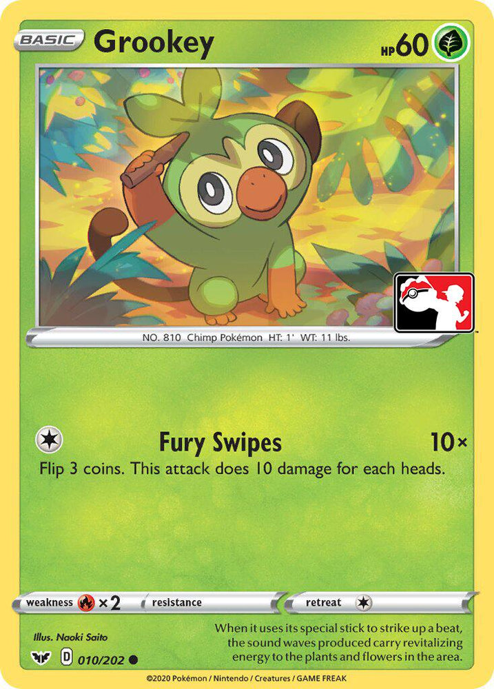 Grookey (011/202) (Library Exclusive) [Sword & Shield: Base Set] Pokémon