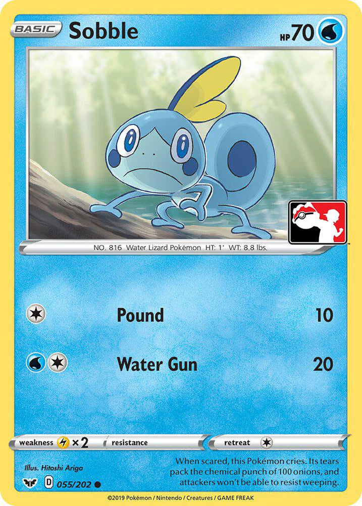 Sobble (055/202) (Library Exclusive) [Sword & Shield: Base Set] Pokémon