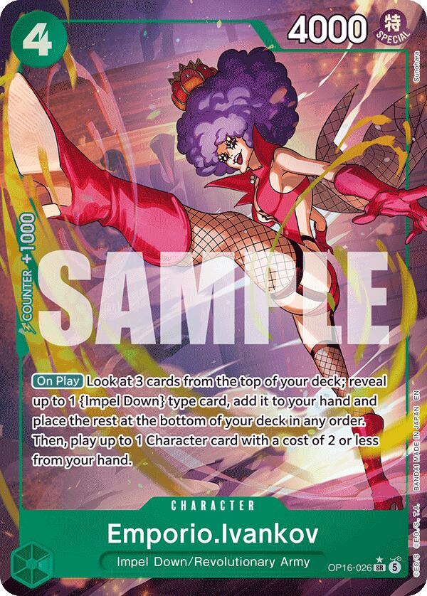 Emporio.Ivankov (Alternate Art) [The Time of Battle] Bandai