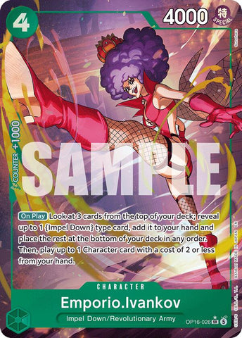 Emporio.Ivankov (Alternate Art) [The Time of Battle] Bandai