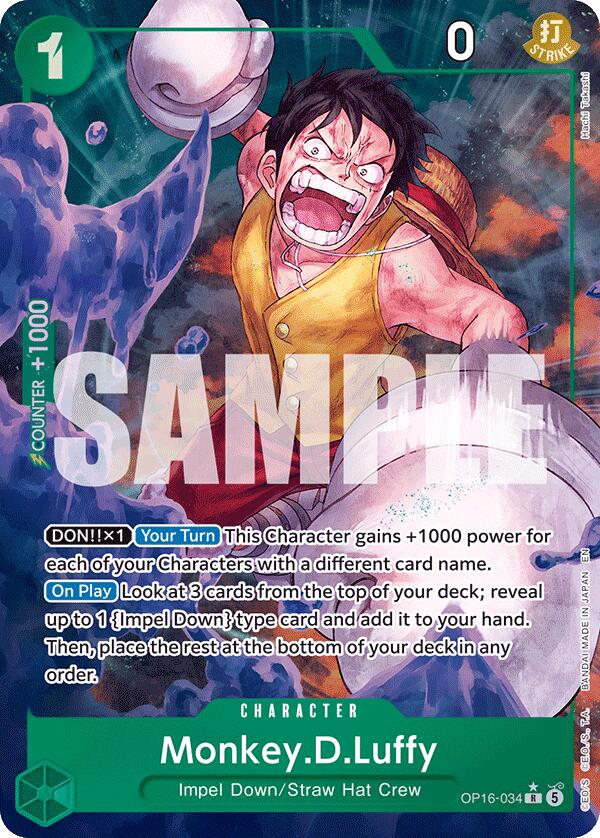Monkey.D.Luffy (Alternate Art) [The Time of Battle] Bandai