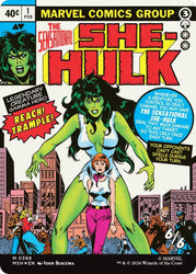 Jennifer Walters // The Sensational She-Hulk (Borderless) (0388) [Marvel Super Heroes] Magic: The Gathering