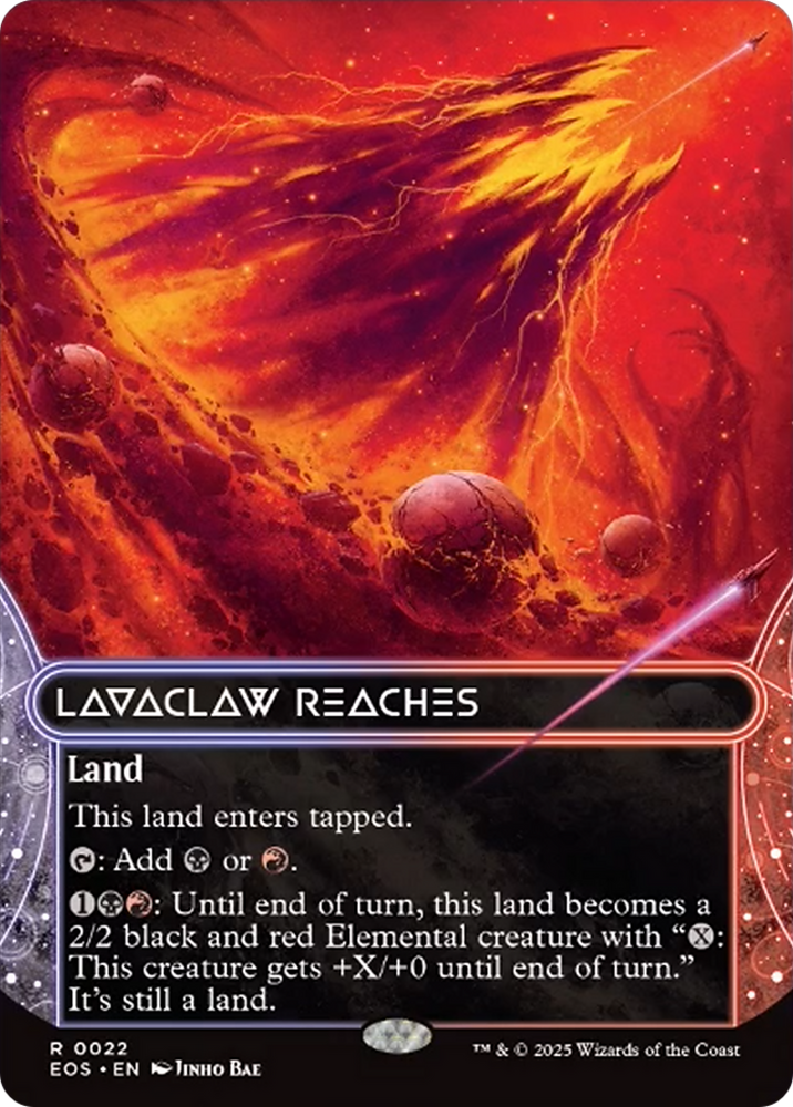 Lavaclaw Reaches (0022) (Borderless) [Edge of Eternities: Stellar Sights] Magic: The Gathering