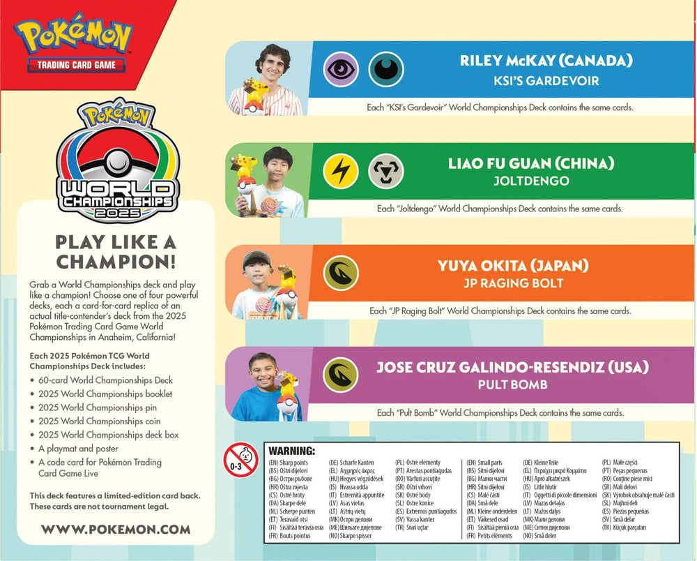 2025 World Championship Deck Display Pokémon