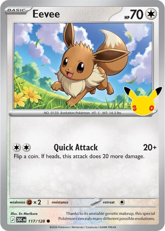 Eevee (117/128) [Mega Evolution: 30th Celebration] Pokémon