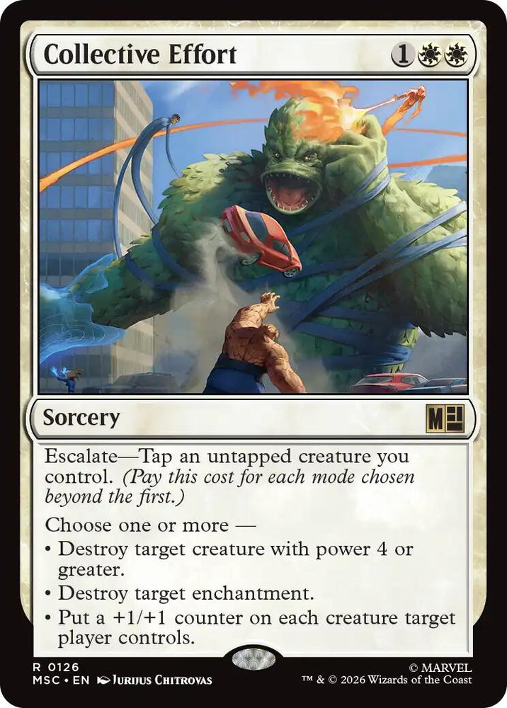 Collective Effort [Marvel Super Heroes Commander] Magic: The Gathering