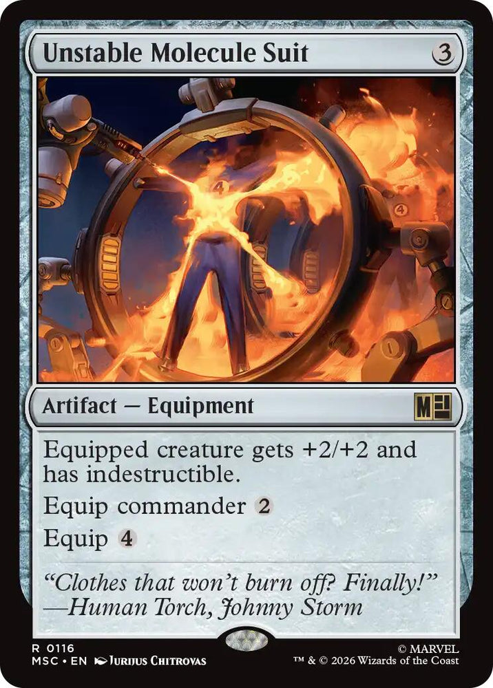 Unstable Molecule Suit [Marvel Super Heroes Commander] Magic: The Gathering