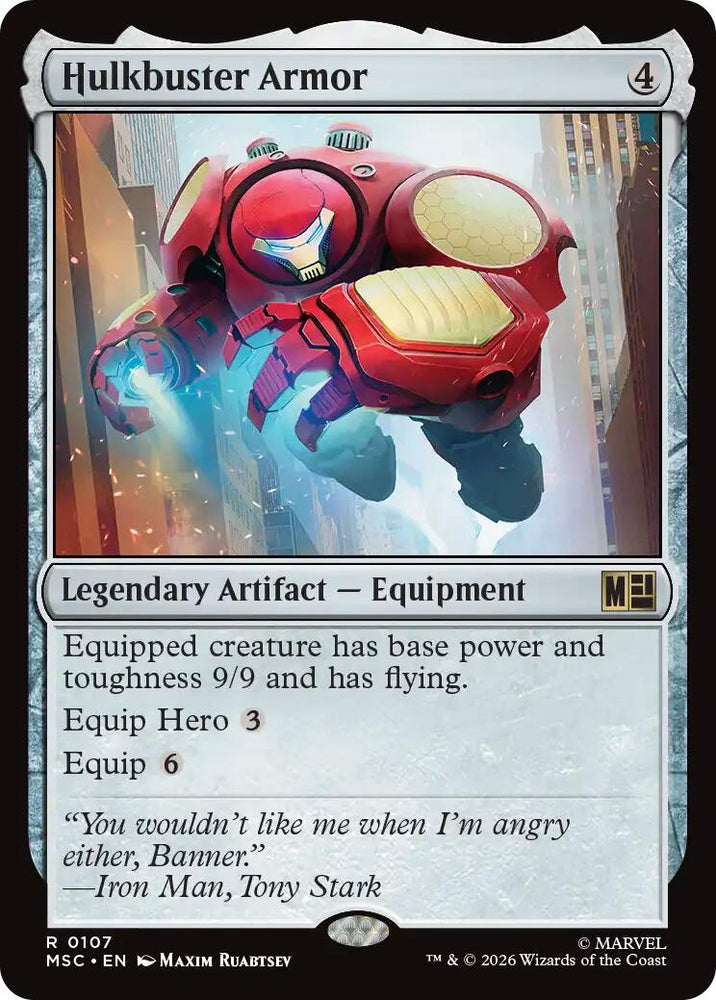 Hulkbuster Armor (Surge Foil) [Marvel Super Heroes Commander] Magic: The Gathering
