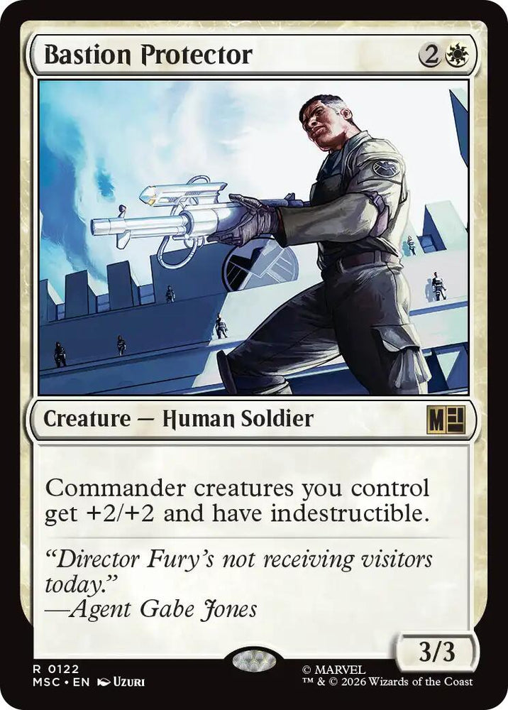 Bastion Protector (Surge Foil) [Marvel Super Heroes Commander] Magic: The Gathering