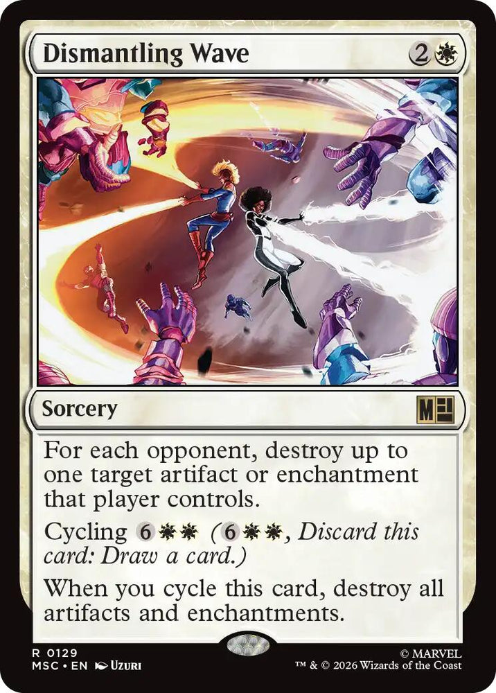 Dismantling Wave (Surge Foil) [Marvel Super Heroes Commander] Magic: The Gathering