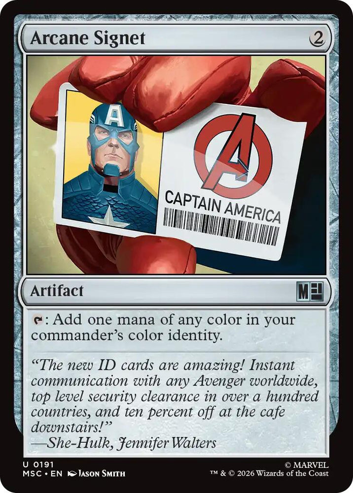 Arcane Signet (0191) (Surge Foil) [Marvel Super Heroes Commander] Magic: The Gathering