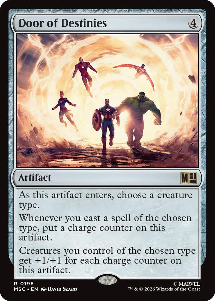 Door of Destinies (Surge Foil) [Marvel Super Heroes Commander] Magic: The Gathering