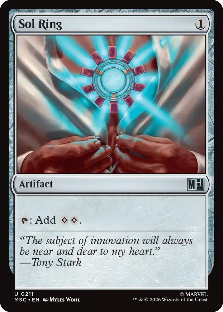 Sol Ring (0211) (Surge Foil) [Marvel Super Heroes Commander] Magic: The Gathering