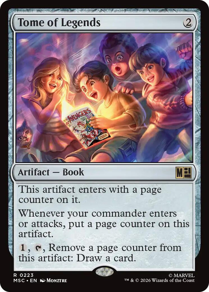 Tome of Legends (Surge Foil) [Marvel Super Heroes Commander] Magic: The Gathering
