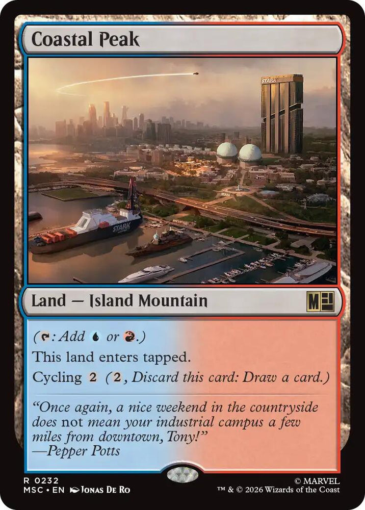 Coastal Peak (Surge Foil) [Marvel Super Heroes Commander] Magic: The Gathering
