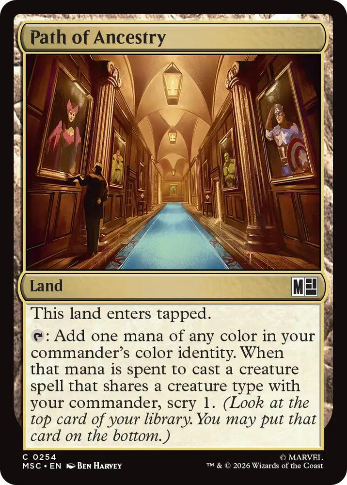 Path of Ancestry (Surge Foil) [Marvel Super Heroes Commander] Magic: The Gathering