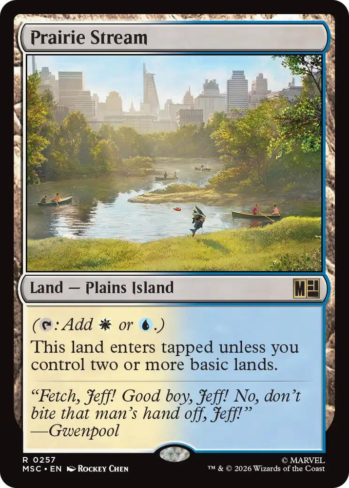Prairie Stream (Surge Foil) [Marvel Super Heroes Commander] Magic: The Gathering