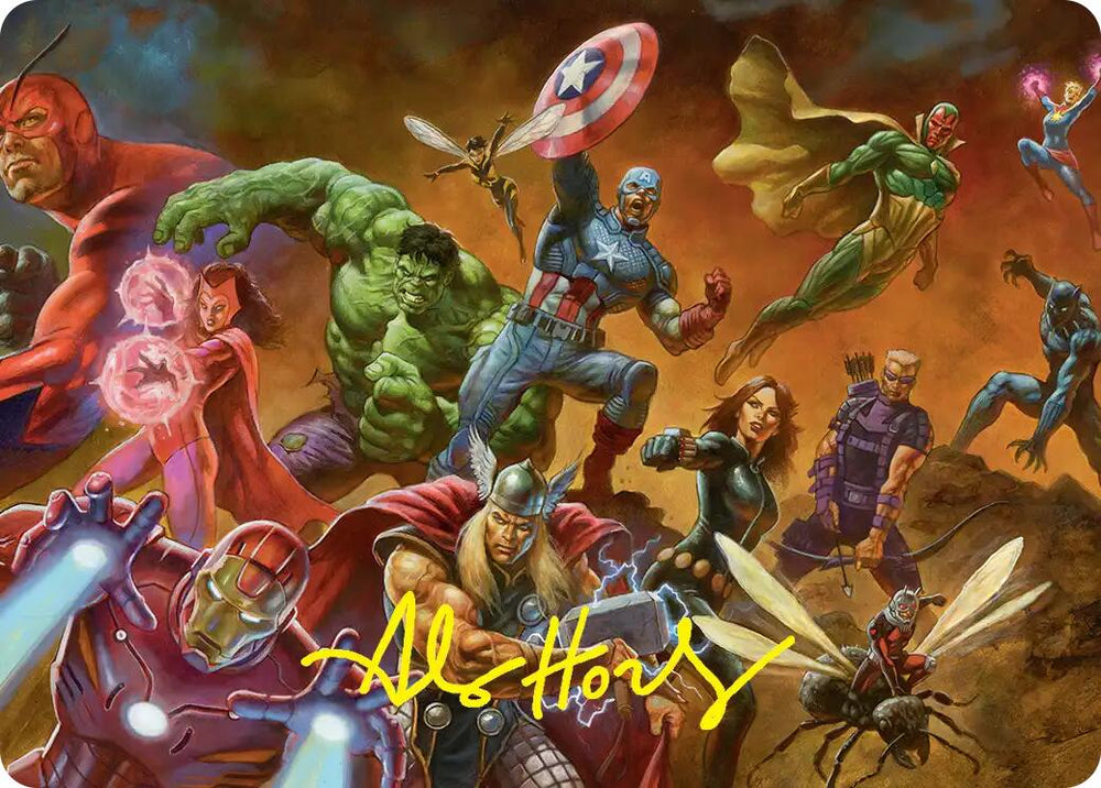 Avengers Assemble! Art Card (Gold-Stamped Signature) [Marvel Super Heroes Art Series] Magic: The Gathering