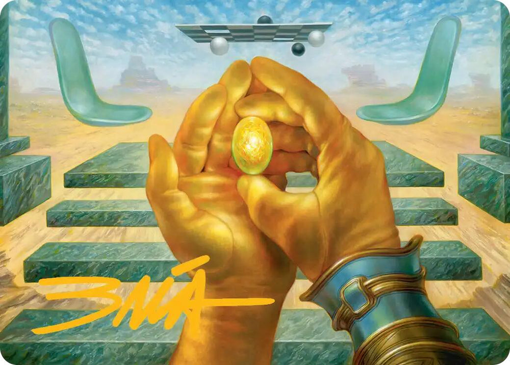 The Mind Stone Art Card (Gold-Stamped Signature) [Marvel Super Heroes Art Series] Magic: The Gathering