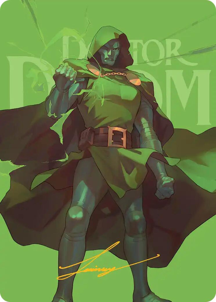 Doctor Doom Art Card (Gold-Stamped Signature) [Marvel Super Heroes Art Series] Magic: The Gathering