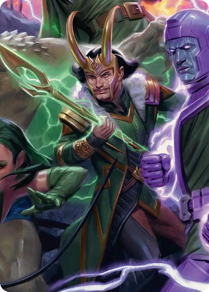 Loki, God of Lies Art Card [Marvel Super Heroes Art Series] Magic: The Gathering