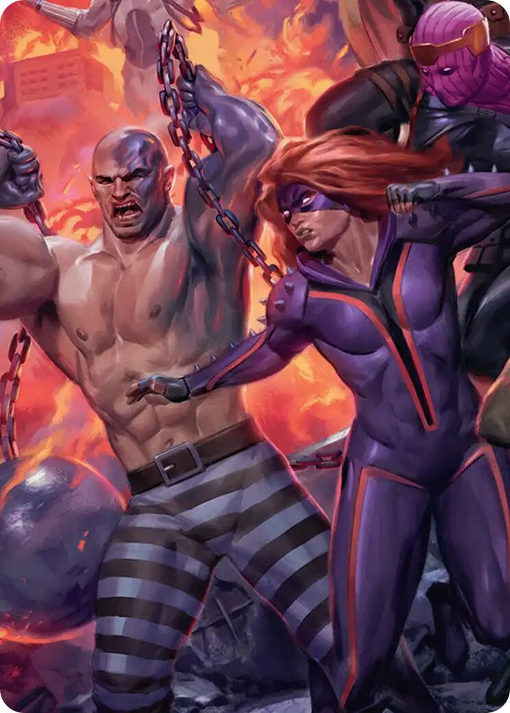Absorbing Man and Titania Art Card [Marvel Super Heroes Art Series] Magic: The Gathering