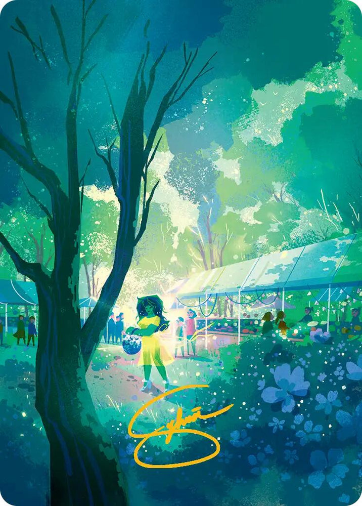 Forest Art Card (Gold-Stamped Signature) [Marvel Super Heroes Art Series] Magic: The Gathering