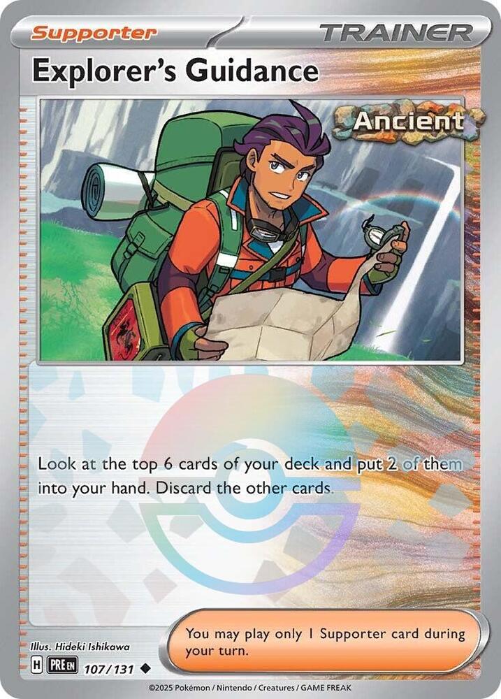 Explorer's Guidance (107/131) (Poke Ball Pattern) [Scarlet & Violet: Prismatic Evolutions] Pokémon