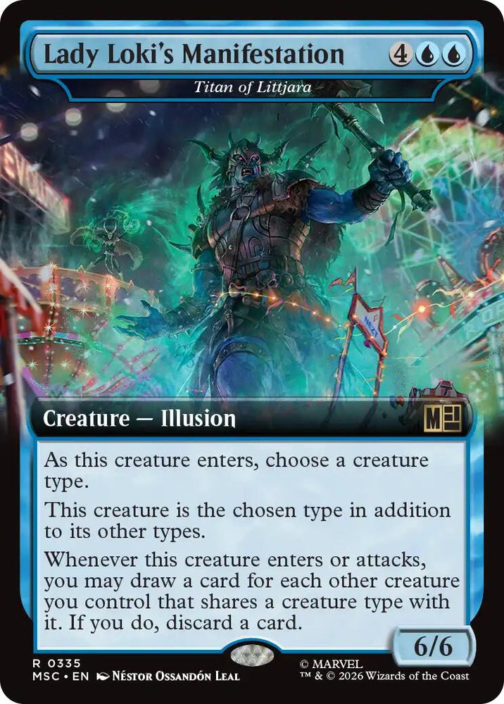 Lady Loki's Manifestation - Titan of Littjara (Extended Art) [Marvel Super Heroes Commander] Magic: The Gathering