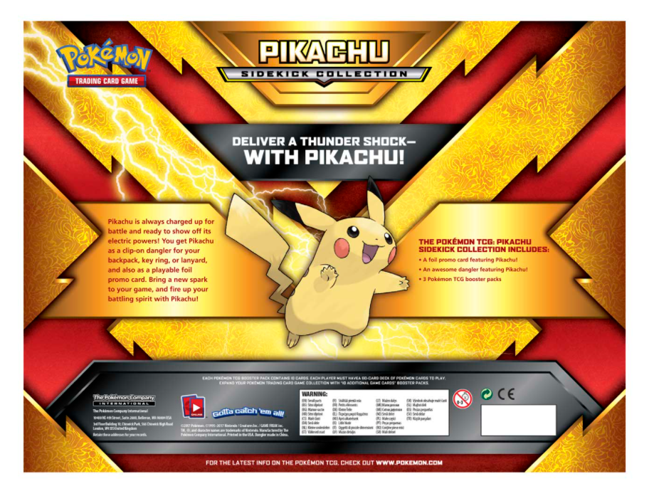 Pikachu Sidekick Collection Pokémon
