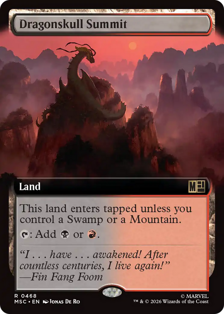 Dragonskull Summit (Extended Art) [Marvel Super Heroes Commander] Magic: The Gathering