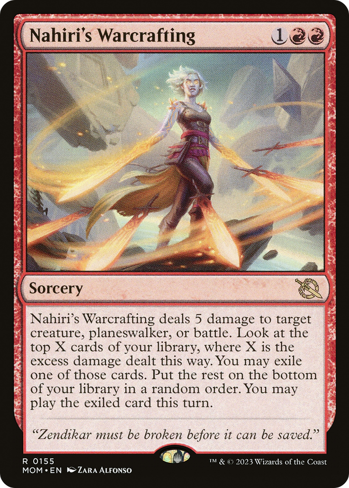 Nahiri's Warcrafting [March of the Machine] Magic: The Gathering